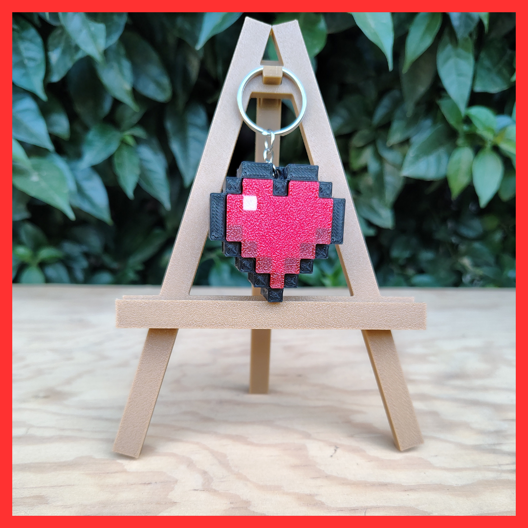 Llavero Corazón MInecraft Clicker (Sensorial)
