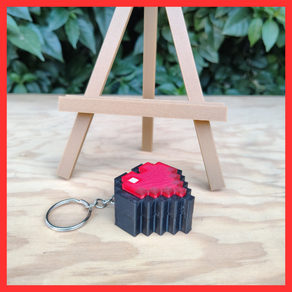 Llavero Corazón MInecraft Clicker (Sensorial)